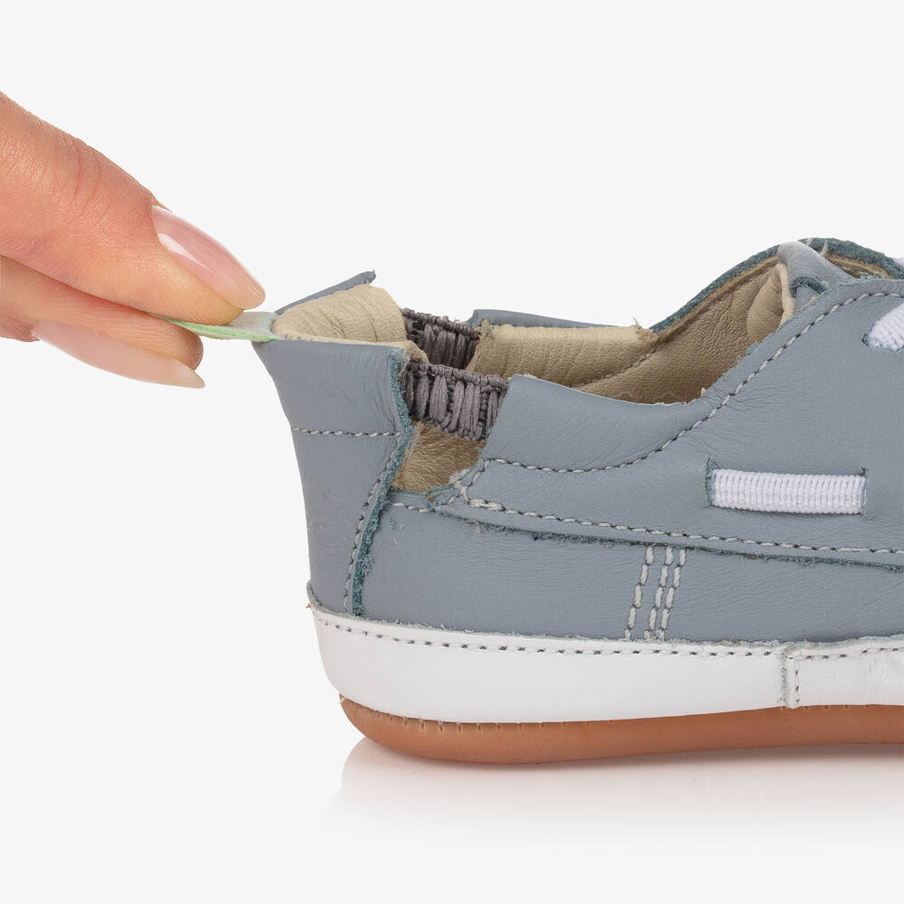 Tip Toey Joey-Baby Boys Blue Boat Shoes | Childrensalon Outlet