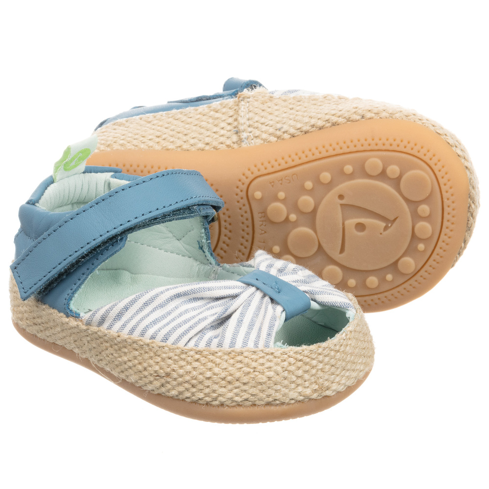 Tip Toey Joey - Espadrilles bleues Bébé fille | Childrensalon