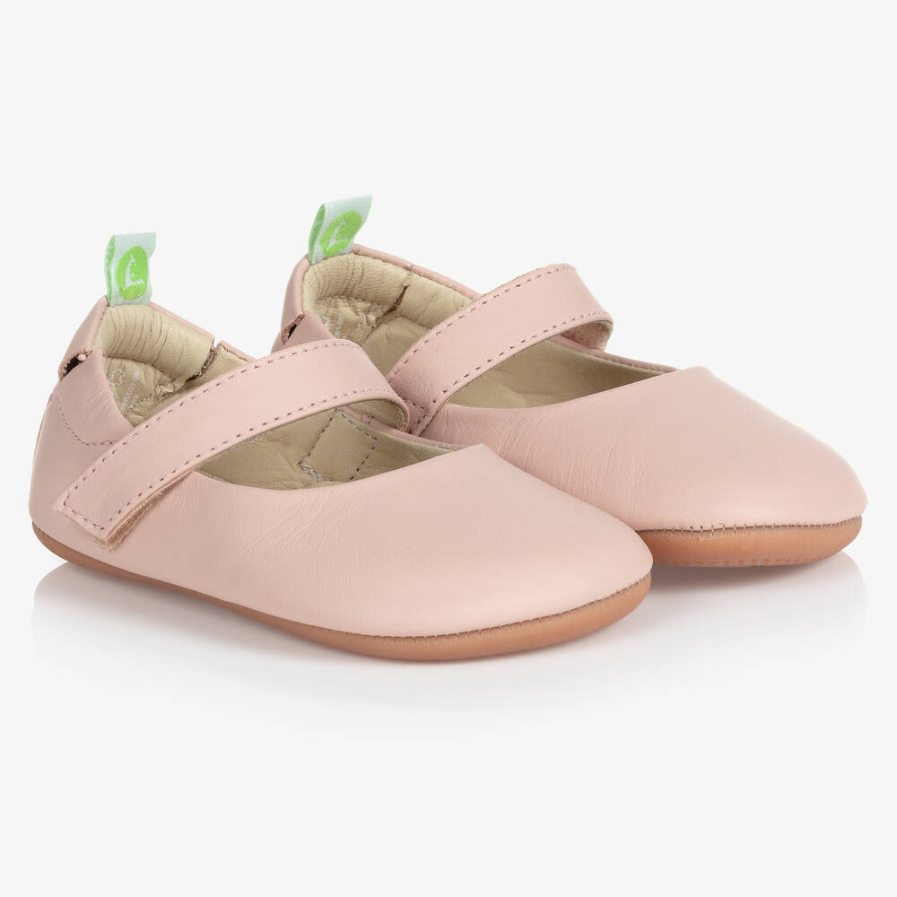 Baby Girls Pink Leather Shoes