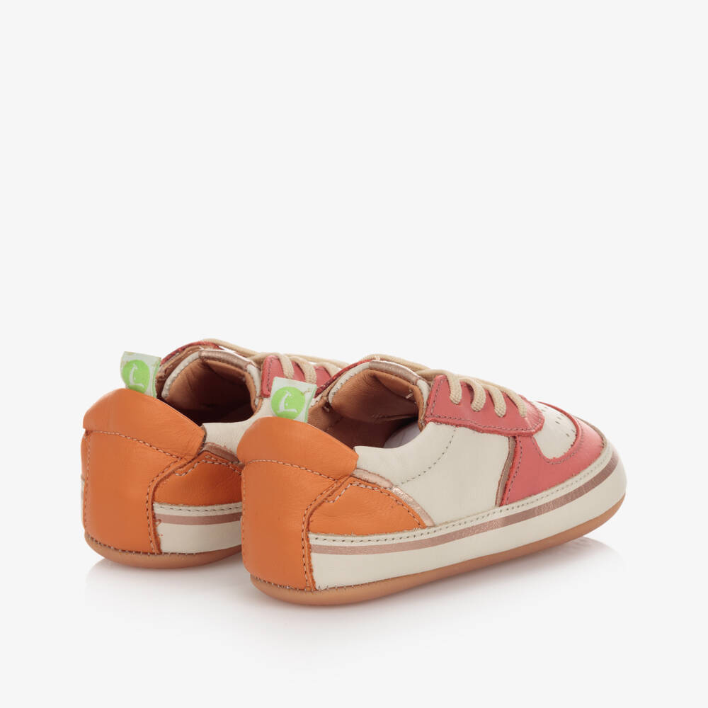 Tip Toey Joey-Baby Girls Pink Leather Trainers | Childrensalon Outlet