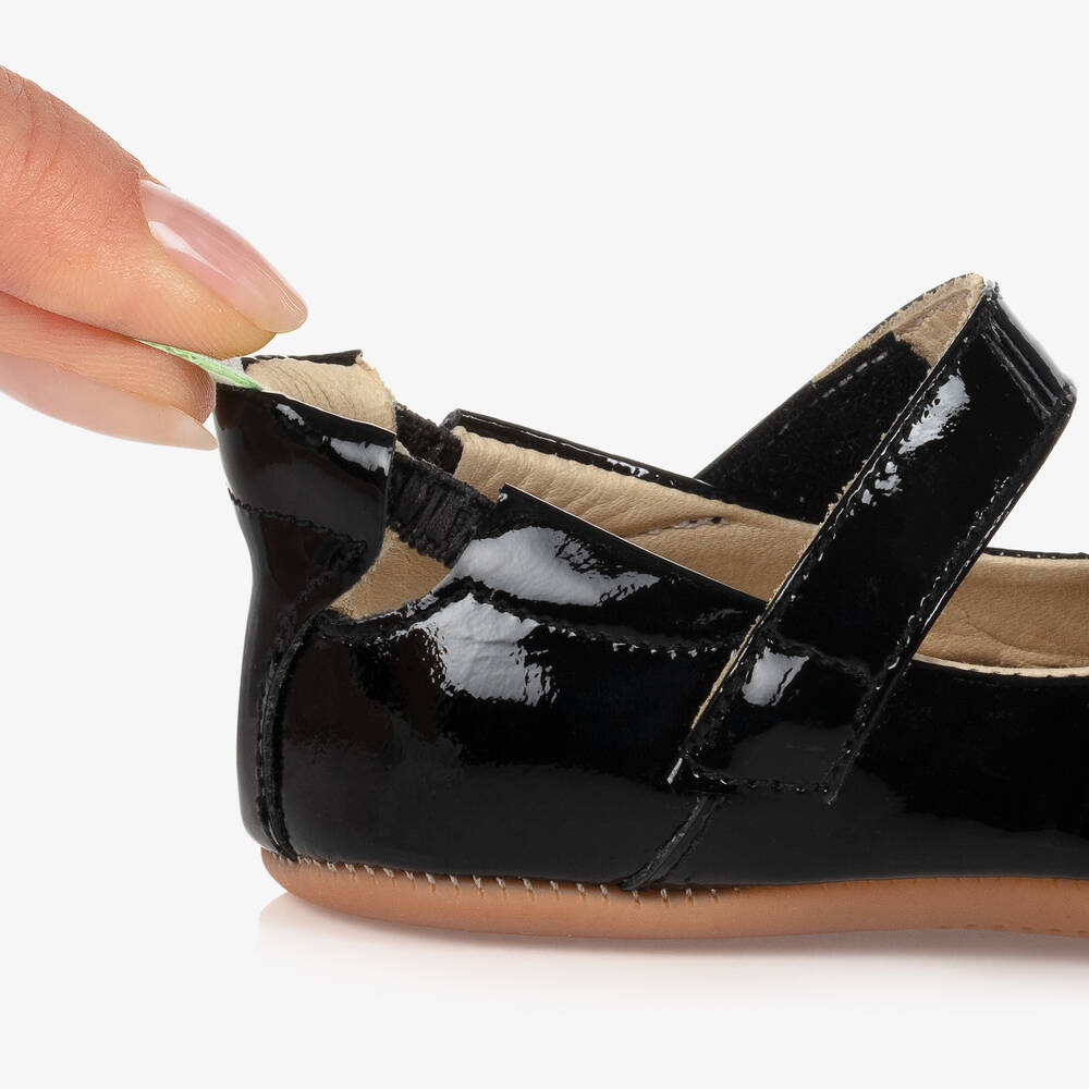 Tip Toey Joey-Black Patent Leather Baby Shoes | Childrensalon Outlet