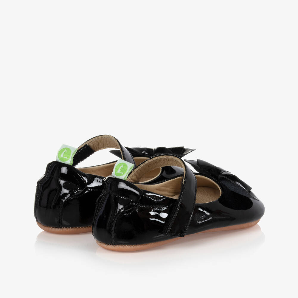 Tip Toey Joey-Black Patent Leather Baby Shoes | Childrensalon Outlet