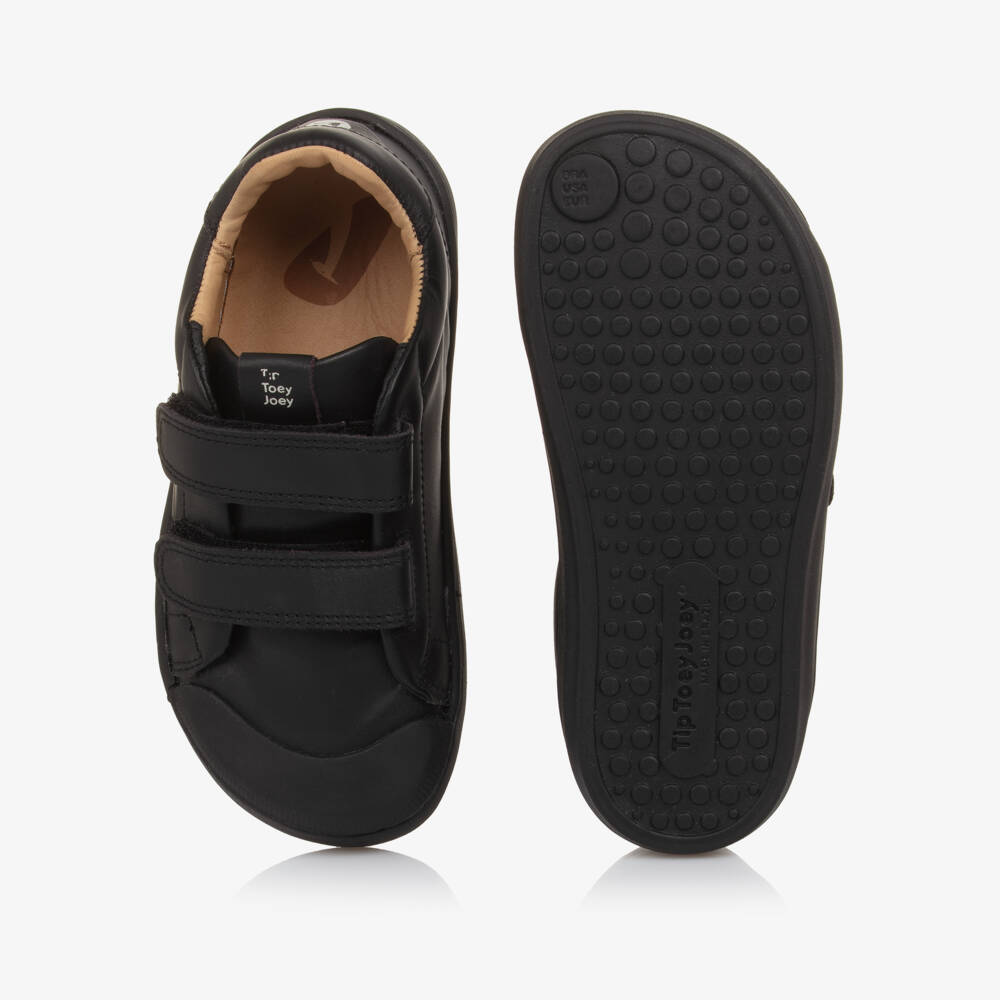 Tip Toey Joey-Black Velcro Trainers | Childrensalon Outlet