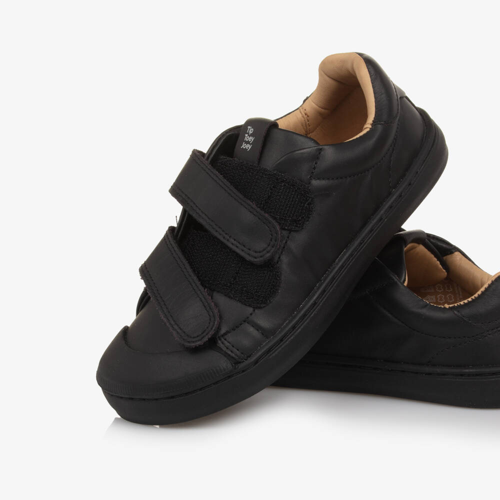 Tip Toey Joey-Black Velcro Trainers | Childrensalon Outlet