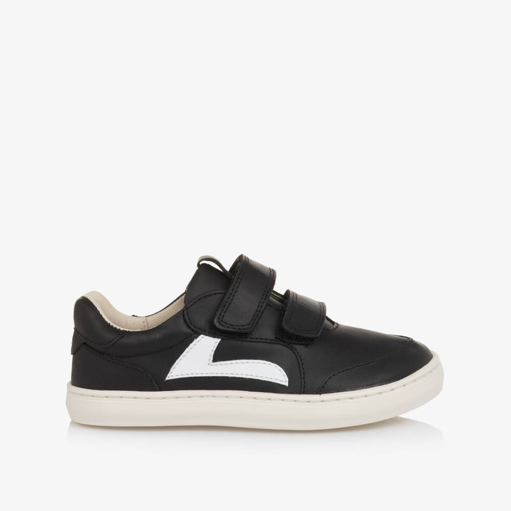 Tip Toey Joey-Black & White Velcro Trainers | Childrensalon Outlet