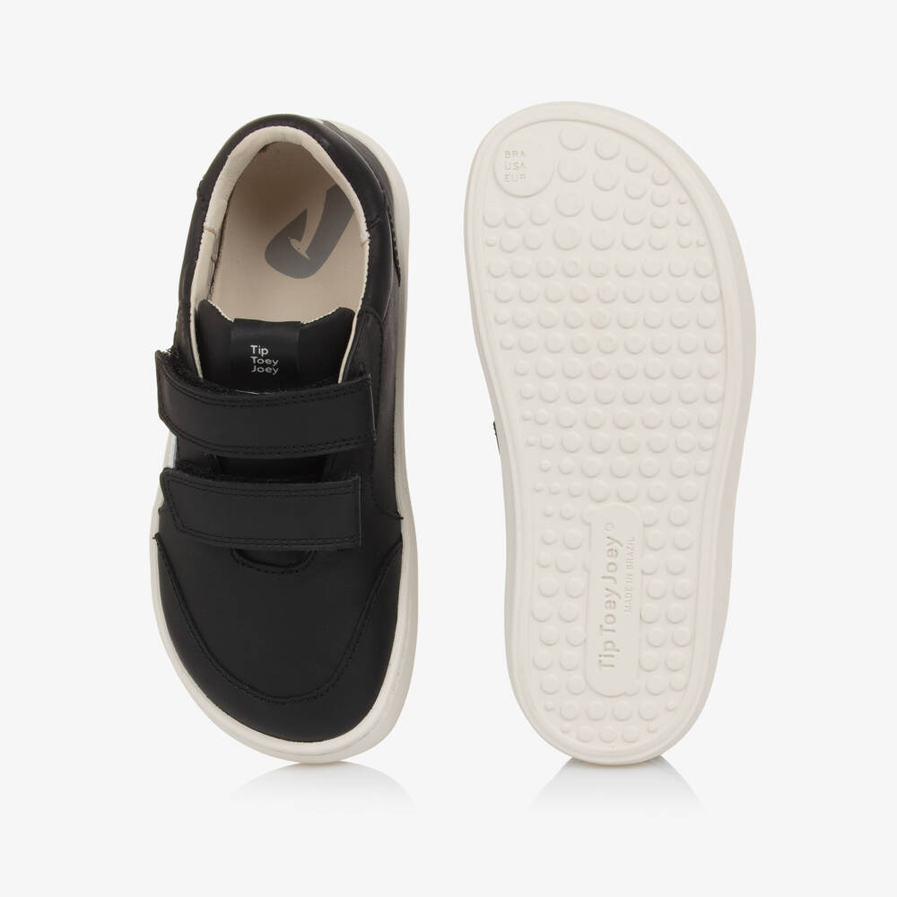 Tip Toey Joey-Black & White Velcro Trainers | Childrensalon Outlet