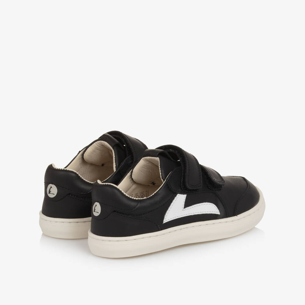 Tip Toey Joey-Black & White Velcro Trainers | Childrensalon Outlet