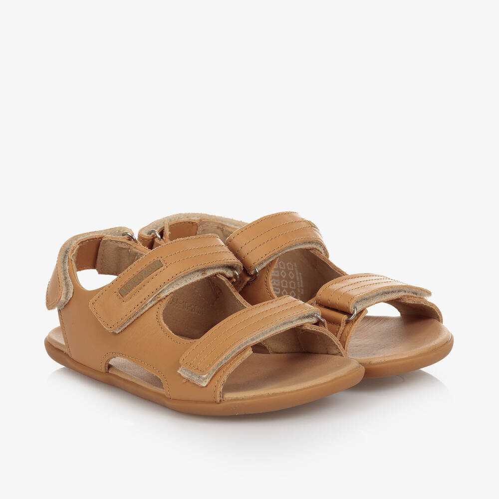 Tip Toey Joey-Boys Brown Leather Sandals | Childrensalon Outlet
