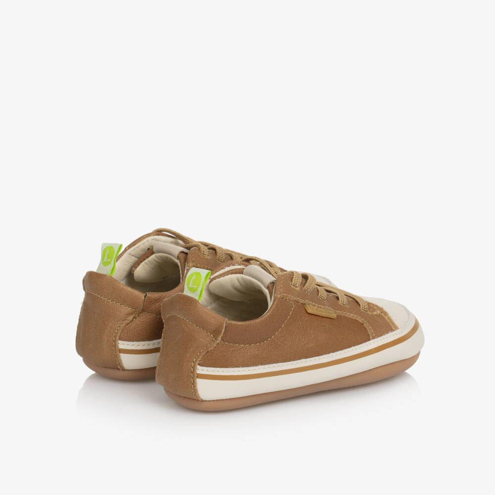 Tip Toey Joey-Brown Leather Baby Walking Shoes | Childrensalon Outlet