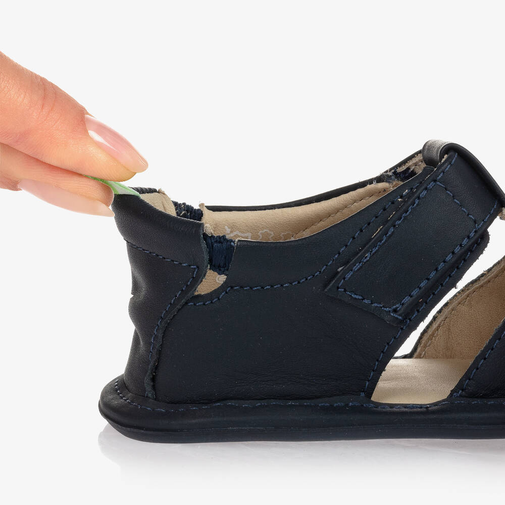 Tip Toey Joey-Синие кожаные сандалии для малышей | Childrensalon Outlet