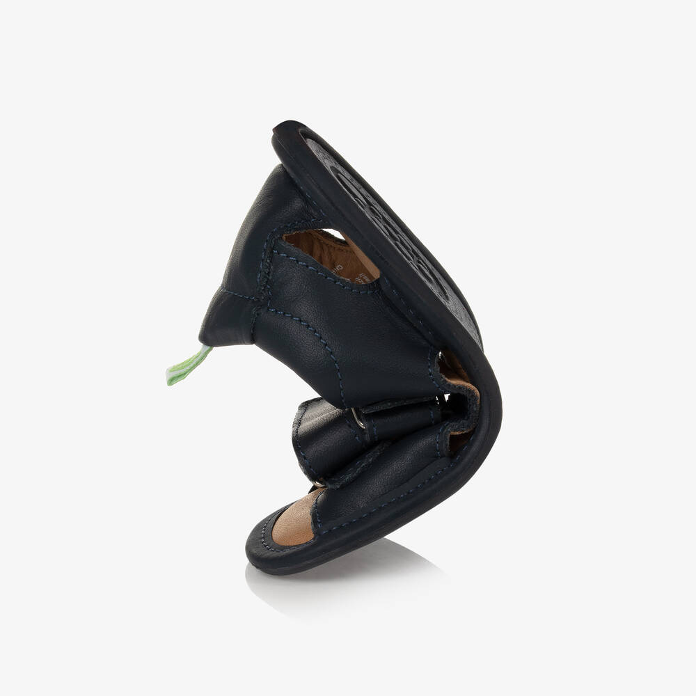 Tip Toey Joey-صندل جلد لون كحلي للأطفال | Childrensalon Outlet