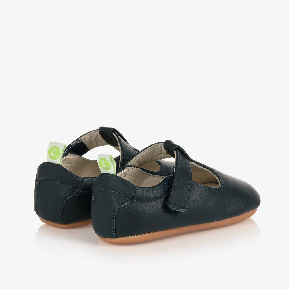 Tip Toey Joey-حذاء جلد لون كحلي للأطفال | Childrensalon Outlet