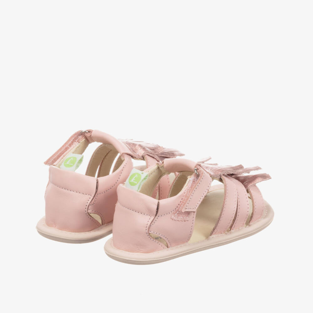 Tip Toey Joey-صندل جلد لون زهري للمولودات | Childrensalon Outlet