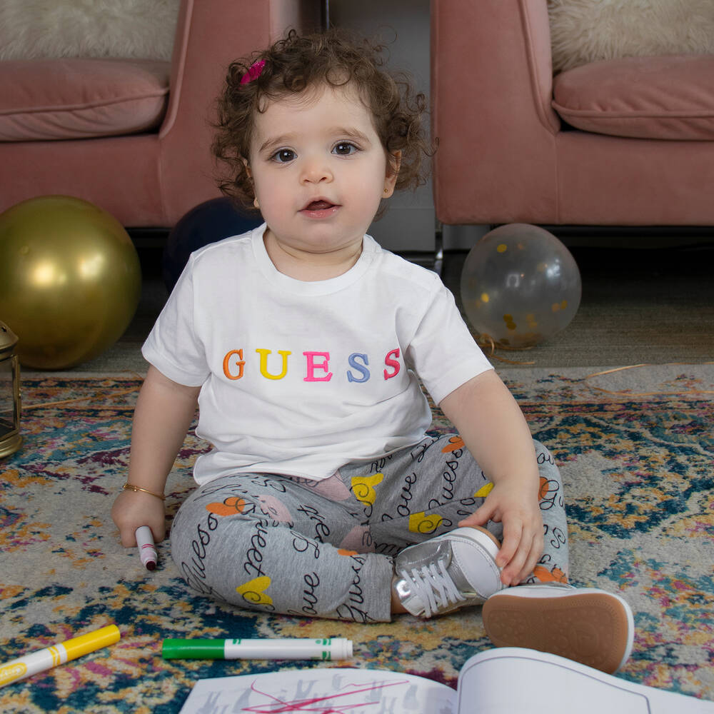 Tip Toey Joey-Silver Leather Baby Trainers | Childrensalon Outlet