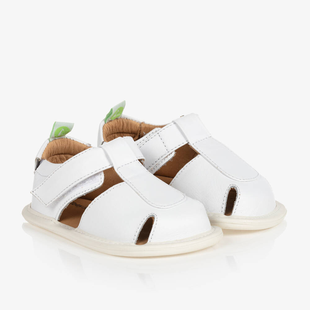 Tip Toey Joey-Белые кожаные сандалии для малышей | Childrensalon Outlet
