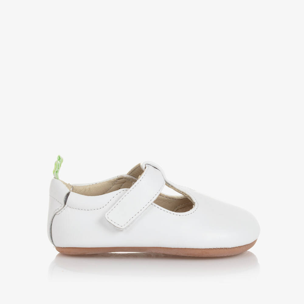 Tip Toey Joey-حذاء جلد لون أبيض للأطفال | Childrensalon Outlet