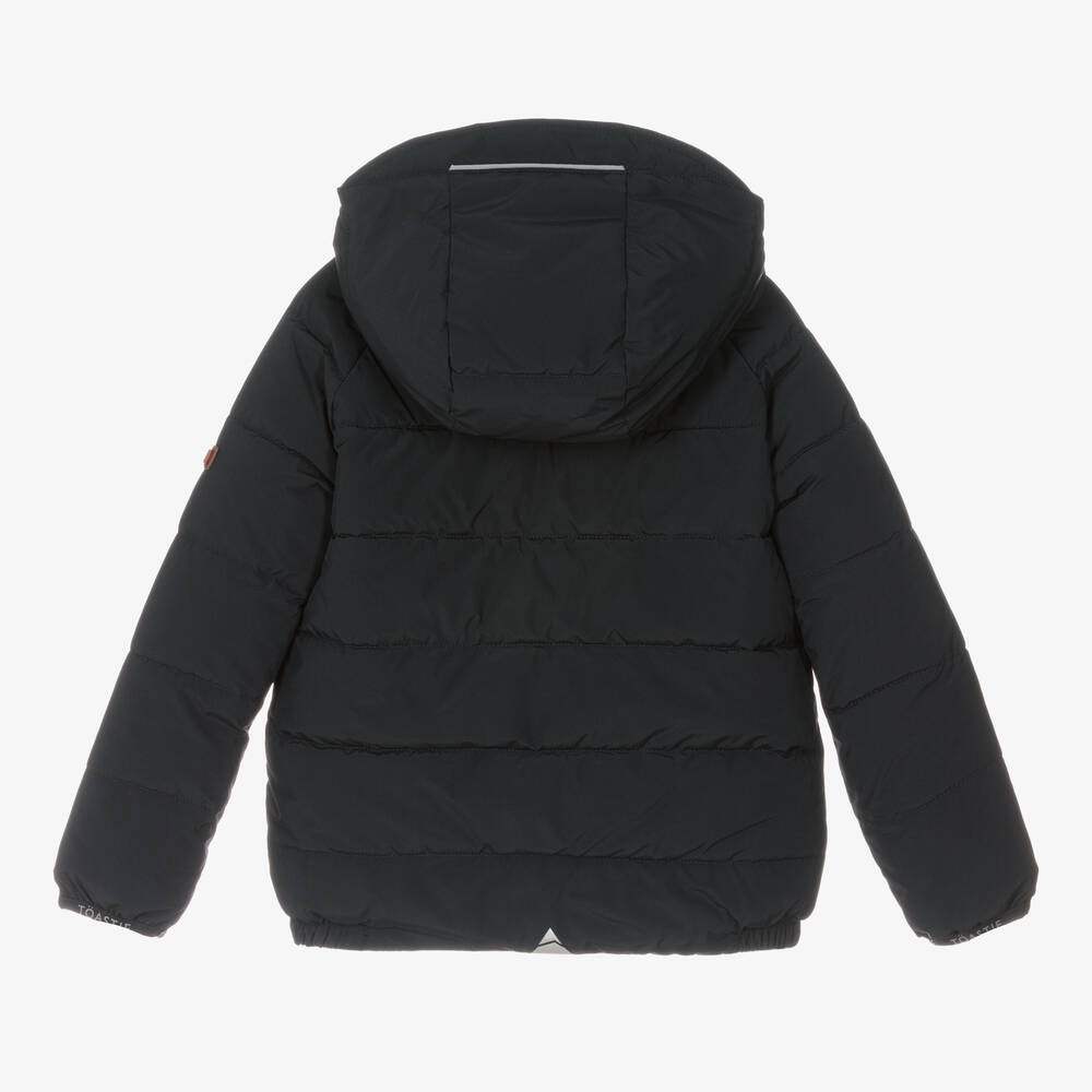 Töastie-Синий двусторонний пуховик с камуфляжным принтом | Childrensalon Outlet