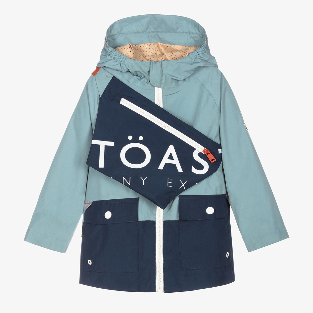 Töastie - Imperméable et sac banane bleus | Childrensalon