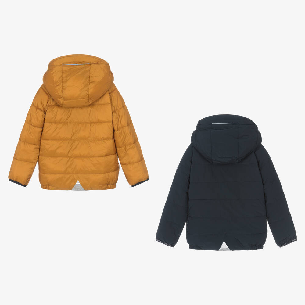 Töastie-Сине-желтый двусторонний пуховик | Childrensalon Outlet