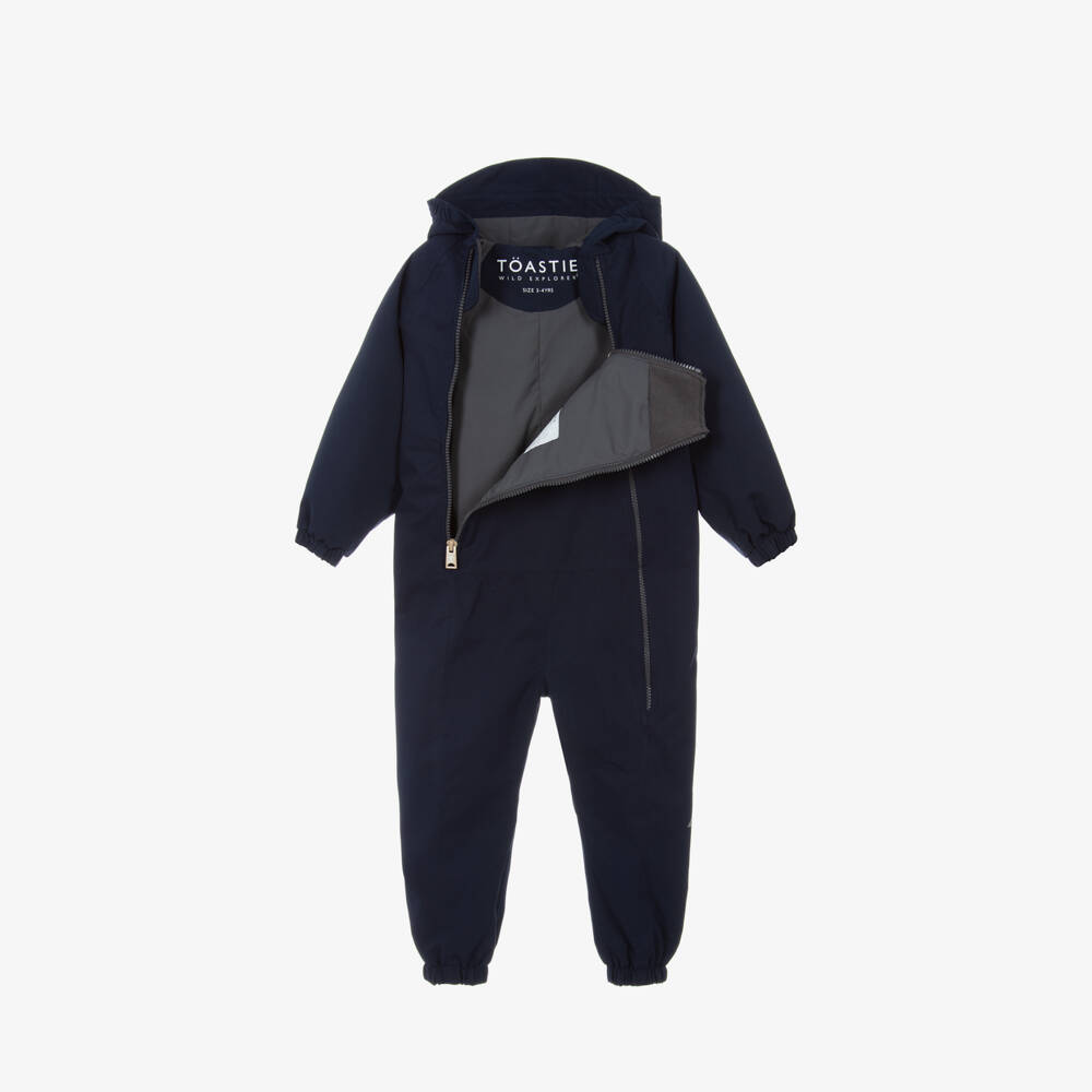 Töastie-Boys Navy Rainproof Playsuit | Childrensalon Outlet