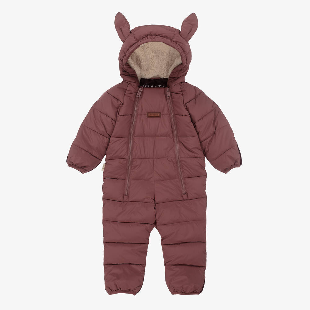 Töastie - Dusky Pink Padded Snowsuit | Childrensalon