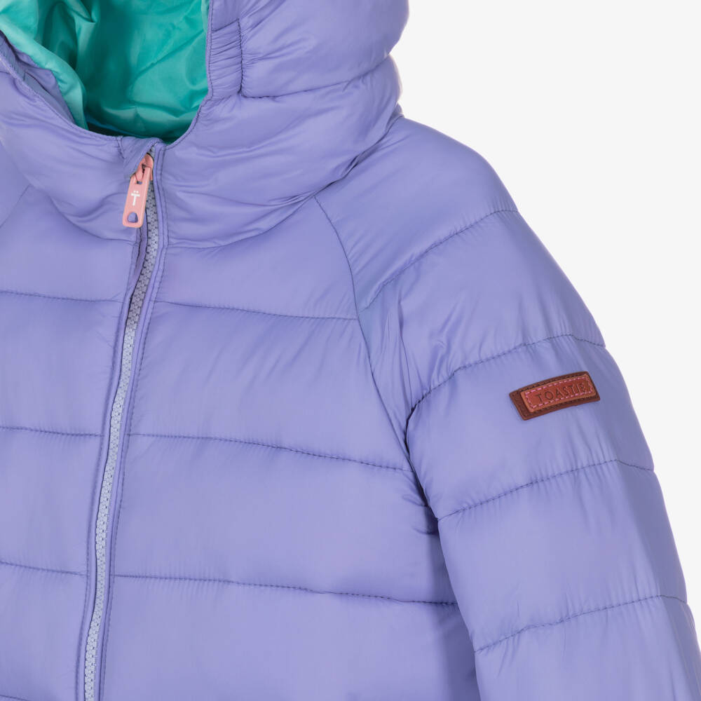 Töastie-Girls Lilac Packable Hooded Jacket | Childrensalon Outlet