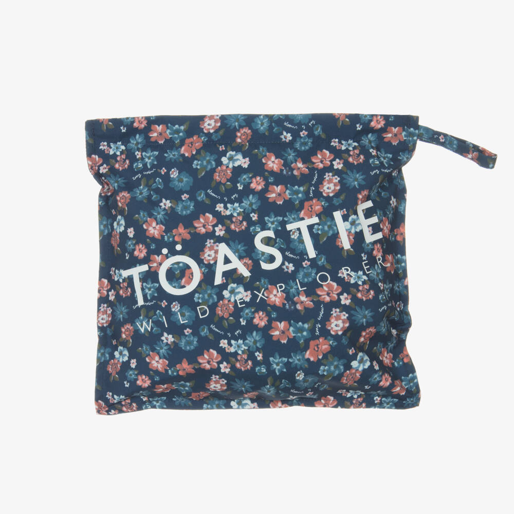 Töastie-Girls Navy Floral Rain Jumpsuit | Childrensalon Outlet