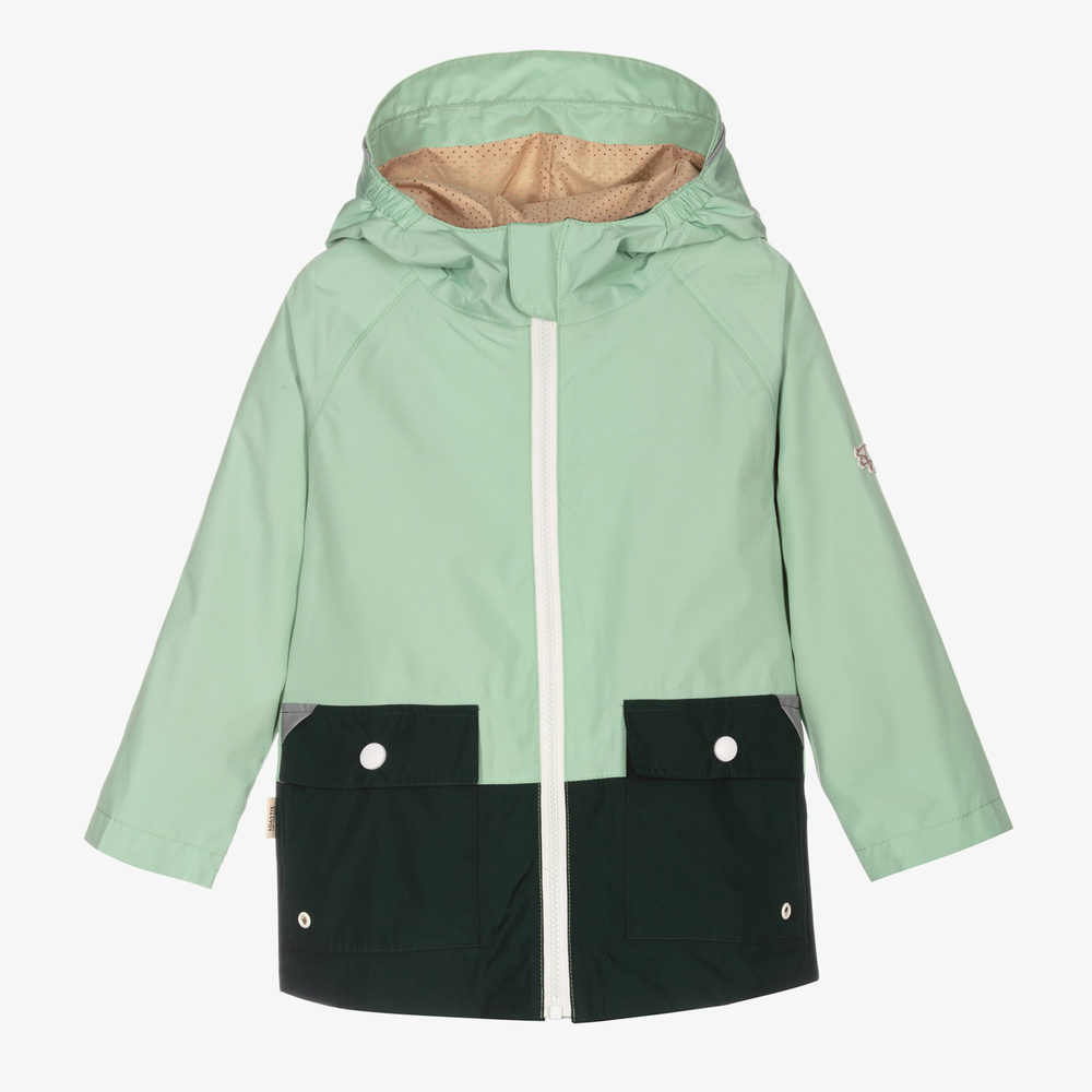 Töastie - Imperméable et sac banane verts | Childrensalon