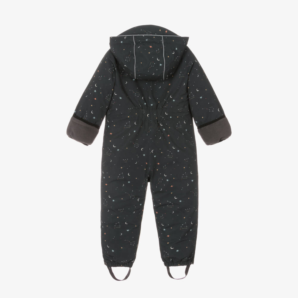 Töastie-Navy Blue Star Padded Snowsuit | Childrensalon Outlet
