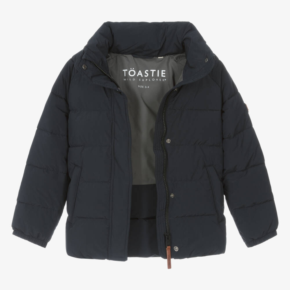 Töastie-Синий пуховик с капюшоном | Childrensalon Outlet
