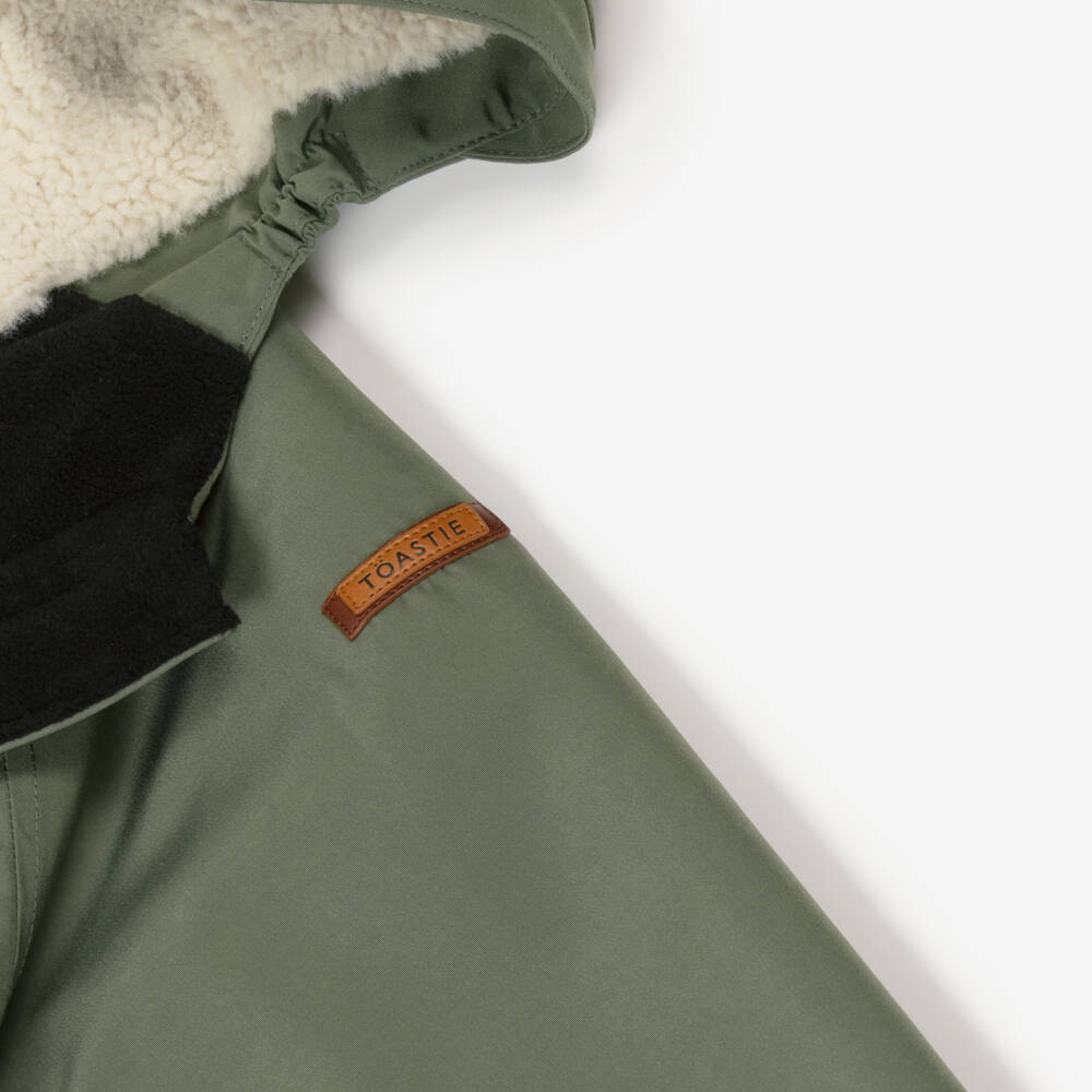 Töastie-Olive Green Waterproof Changing Coat | Childrensalon Outlet