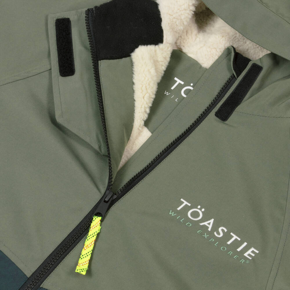 Töastie-Olive Green Waterproof Changing Coat | Childrensalon Outlet