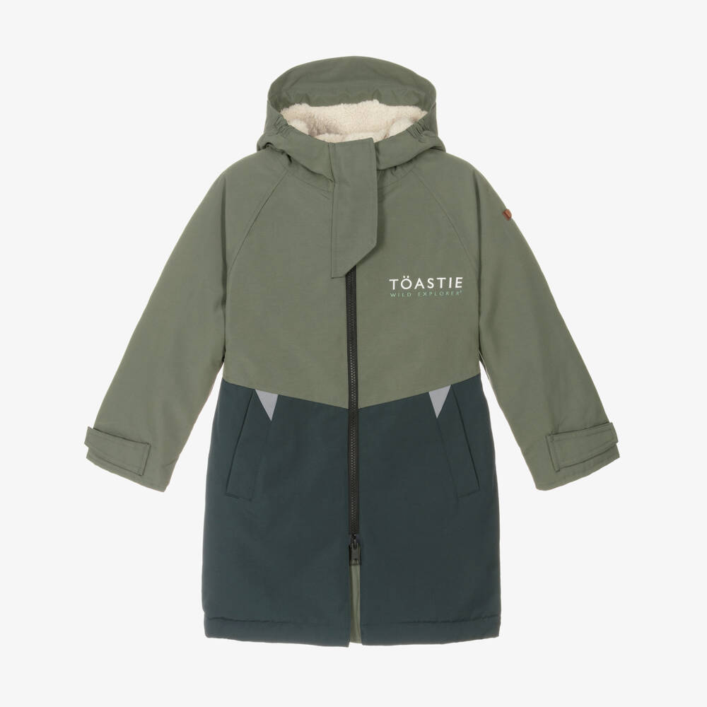 Töastie-Olive Green Waterproof Changing Coat | Childrensalon Outlet