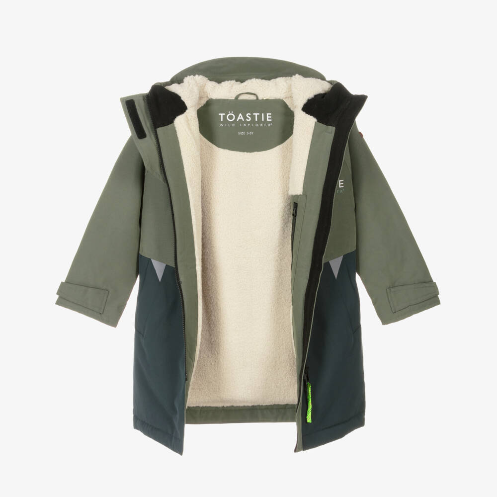 Töastie-Olive Green Waterproof Changing Coat | Childrensalon Outlet