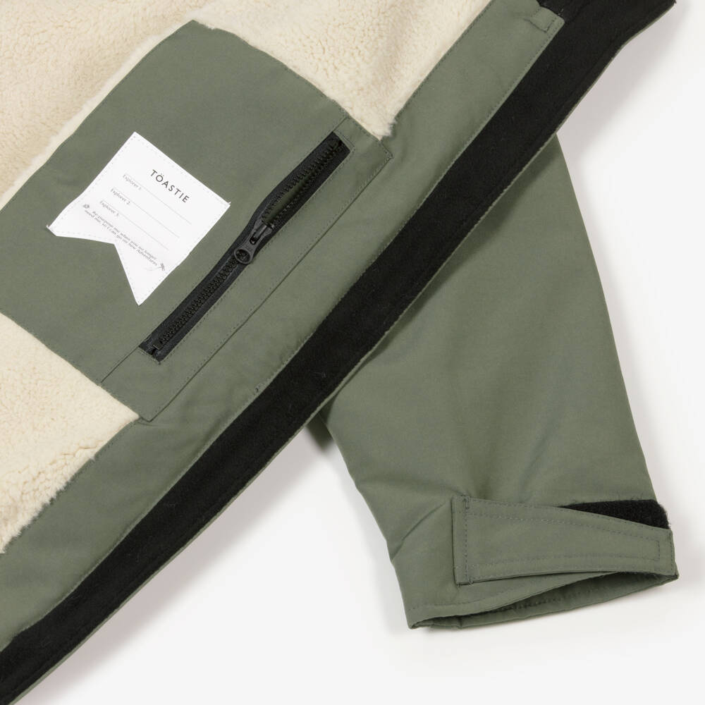 Töastie-Olive Green Waterproof Changing Coat | Childrensalon Outlet