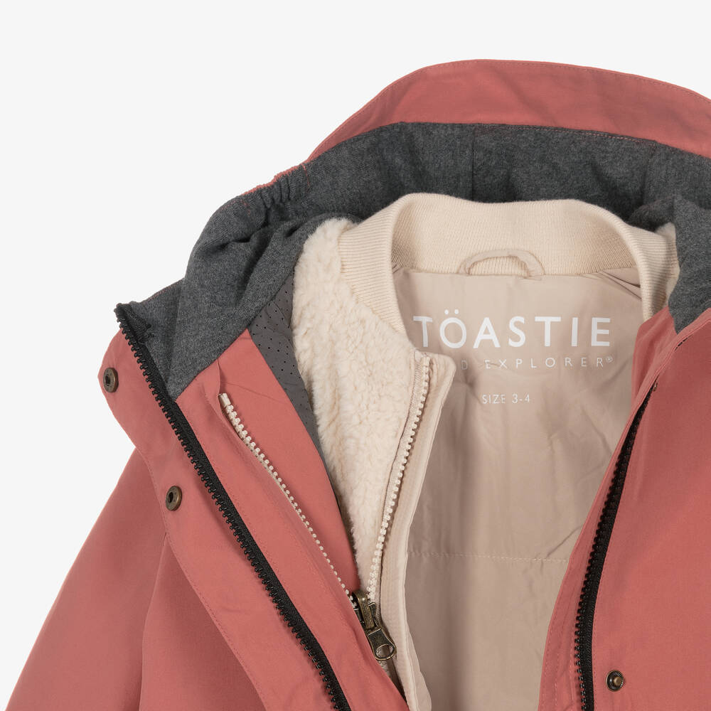 Töastie-Розовый непромокаемый дождевик 2-в-1 | Childrensalon Outlet