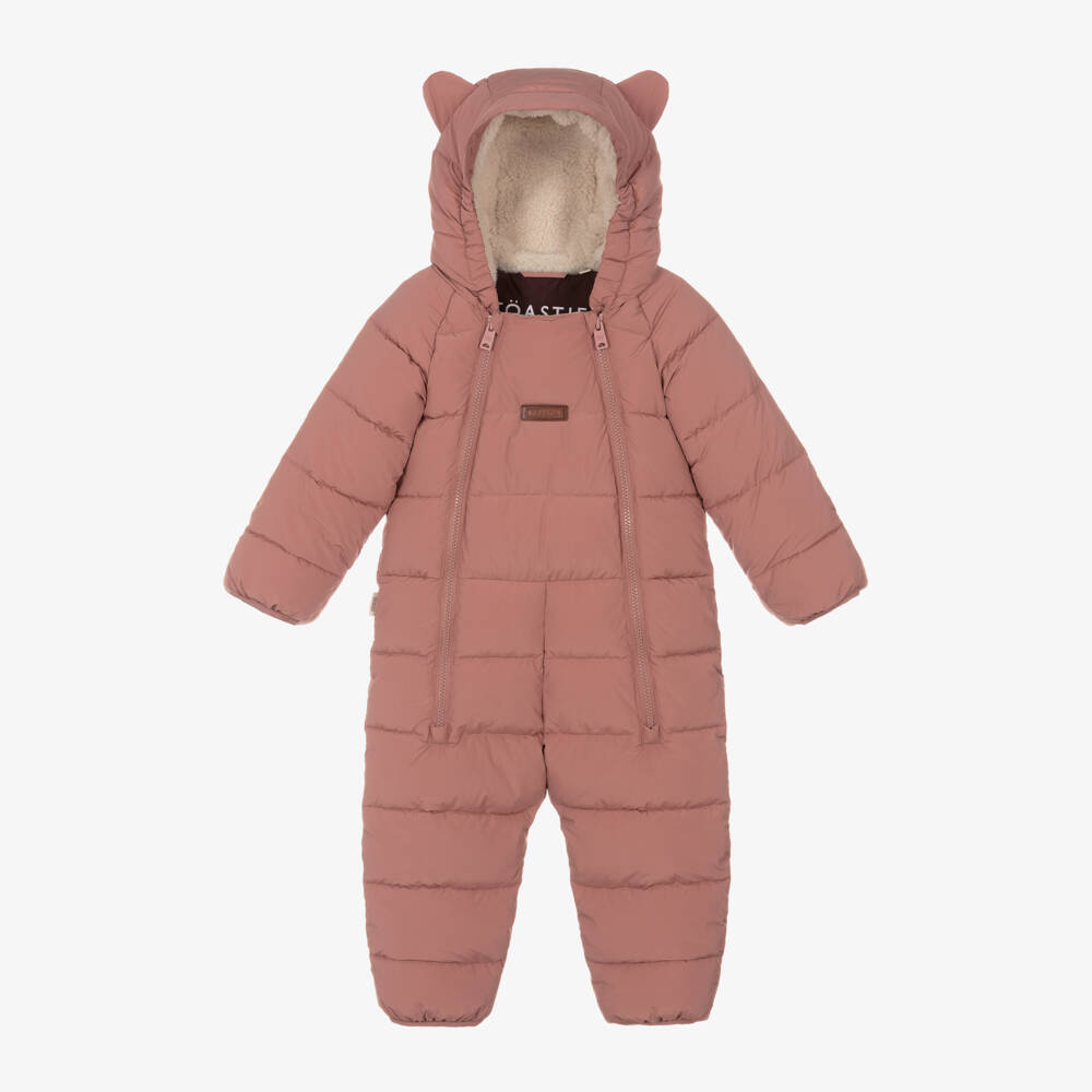 Töastie-Pink Padded Snowsuit | Childrensalon Outlet