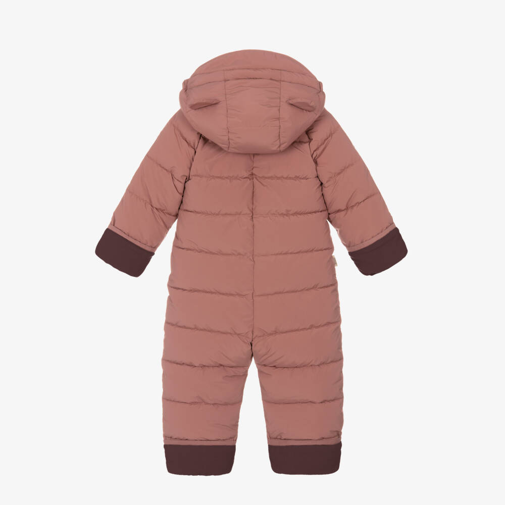 Töastie-Pink Padded Snowsuit | Childrensalon Outlet