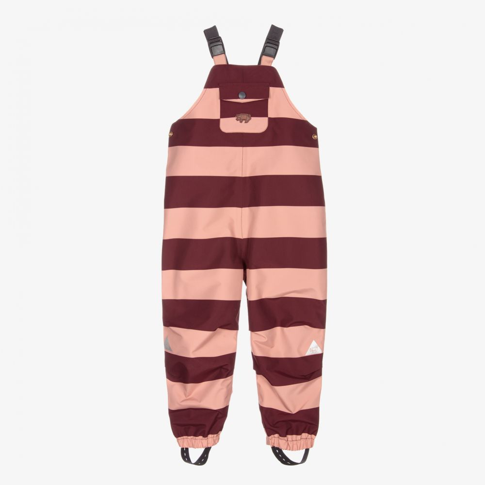 Töastie - Pink Waterproof Dungarees | Childrensalon