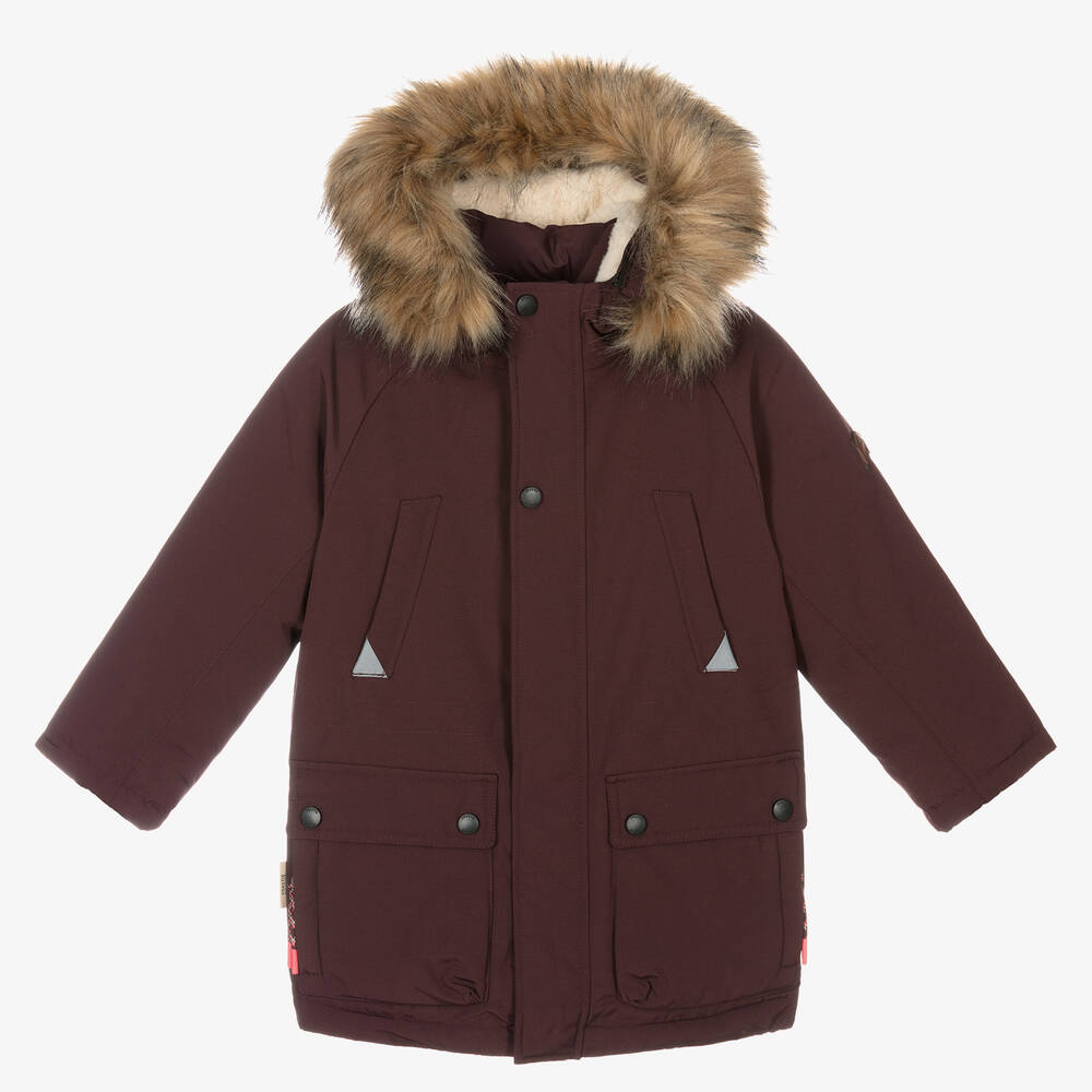 Töastie - Red Padded Hooded Parka Coat | Childrensalon
