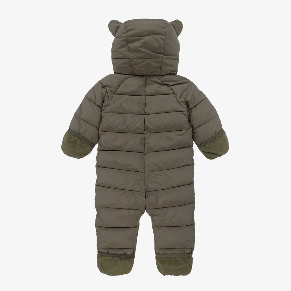 Töastie-Sage Green Padded Snowsuit | Childrensalon Outlet