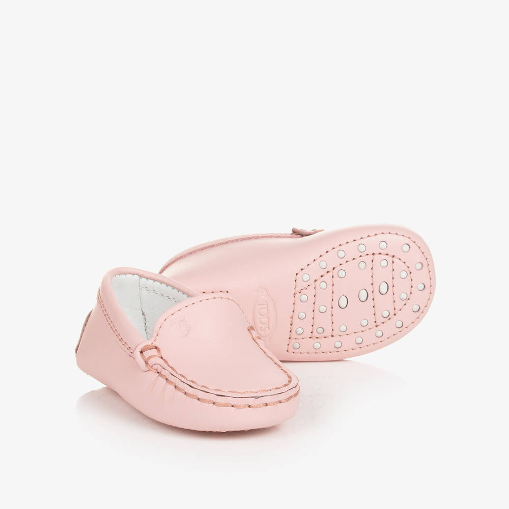 Baby Girls Pink Leather Pre Walker Shoes