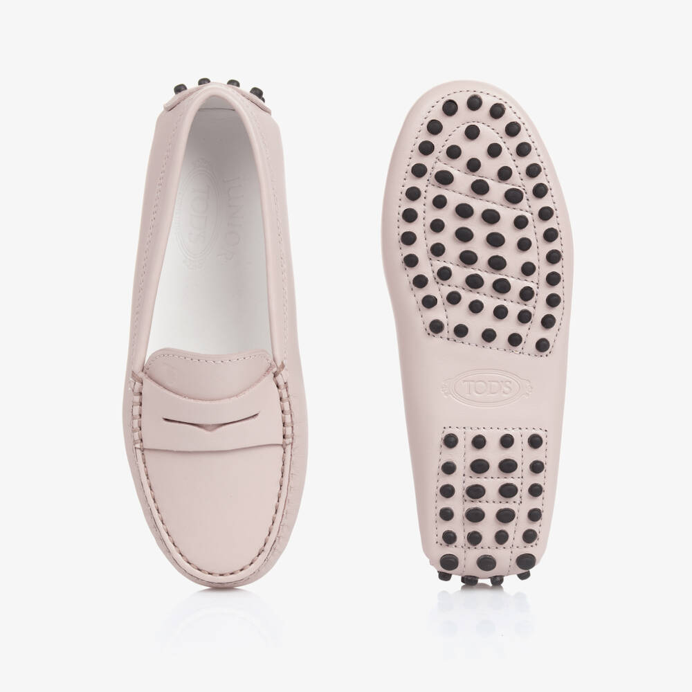 Tod's-Boys Taupe Leather Slip-On Loafers | Childrensalon Outlet