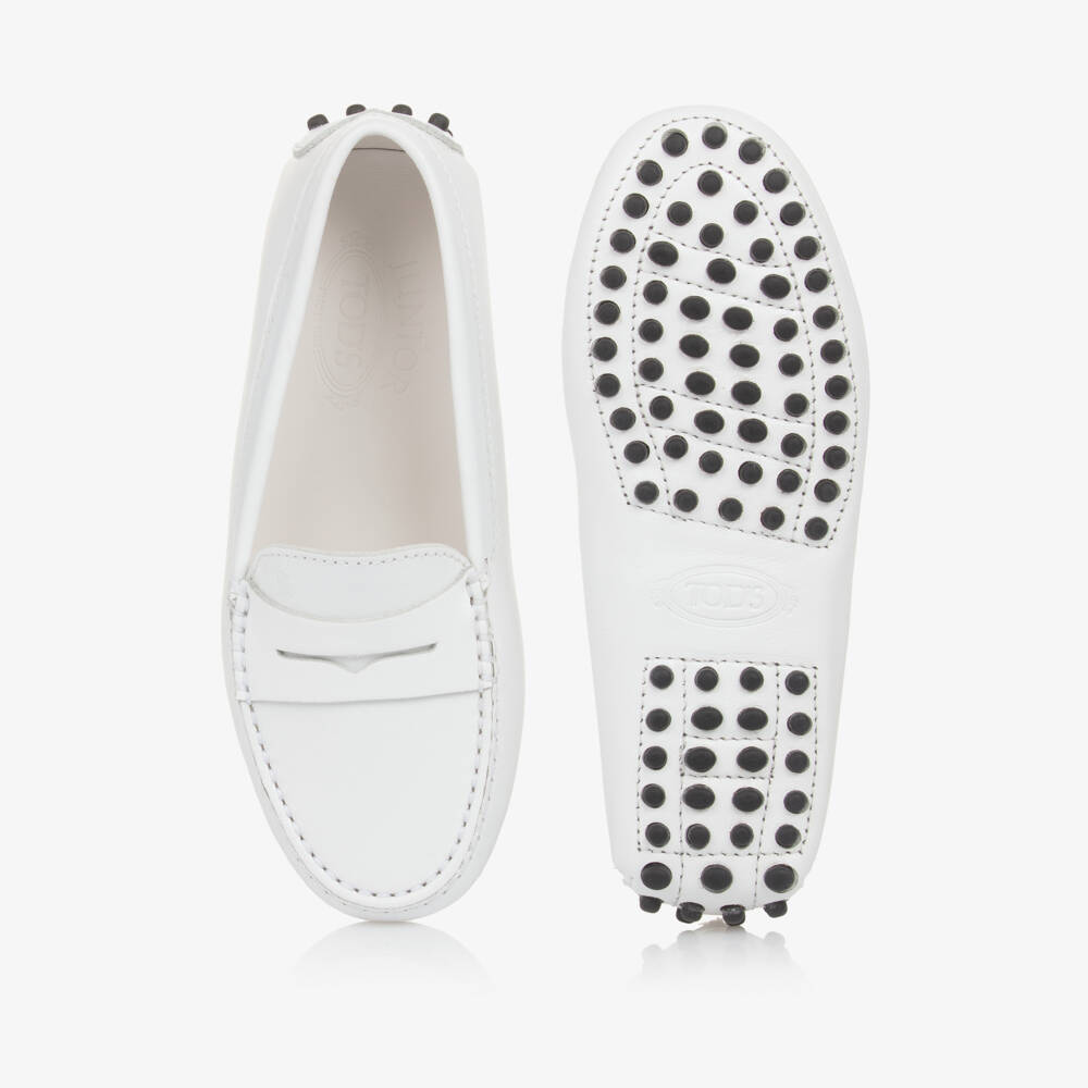Tod's-Мокасины из белой телячьей кожи для мальчиков | Childrensalon Outlet