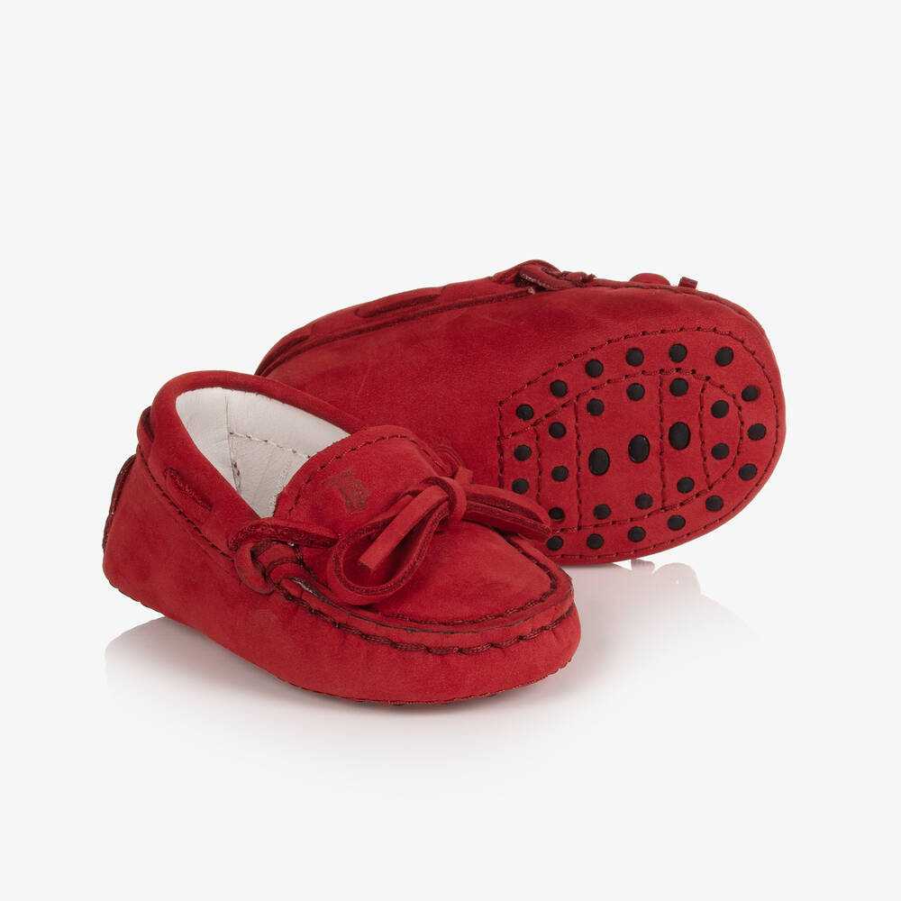 Tod's - حذاء موكاسين جلد شامواه لمرحلة قبل المشي | Childrensalon