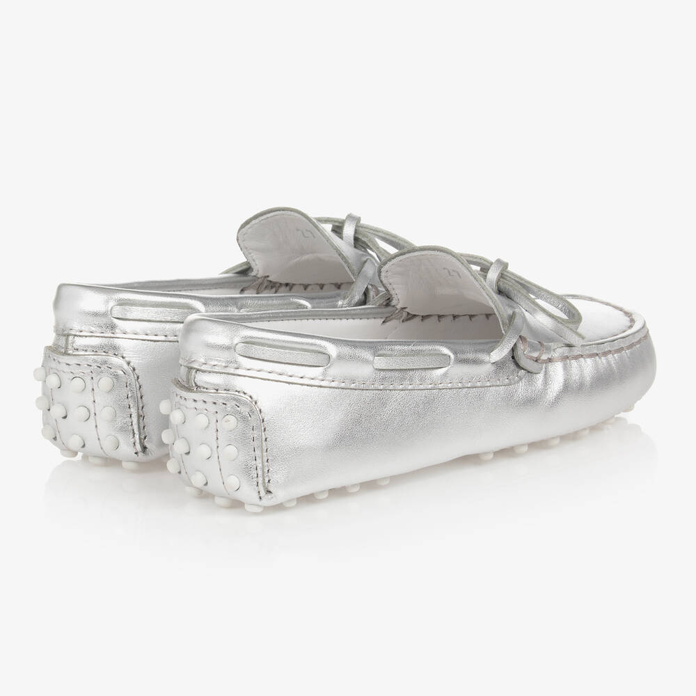Silver clearance moccasin shoes