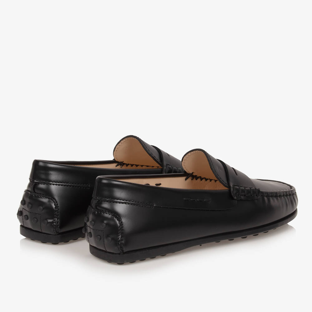 Moccasin shoes black discount