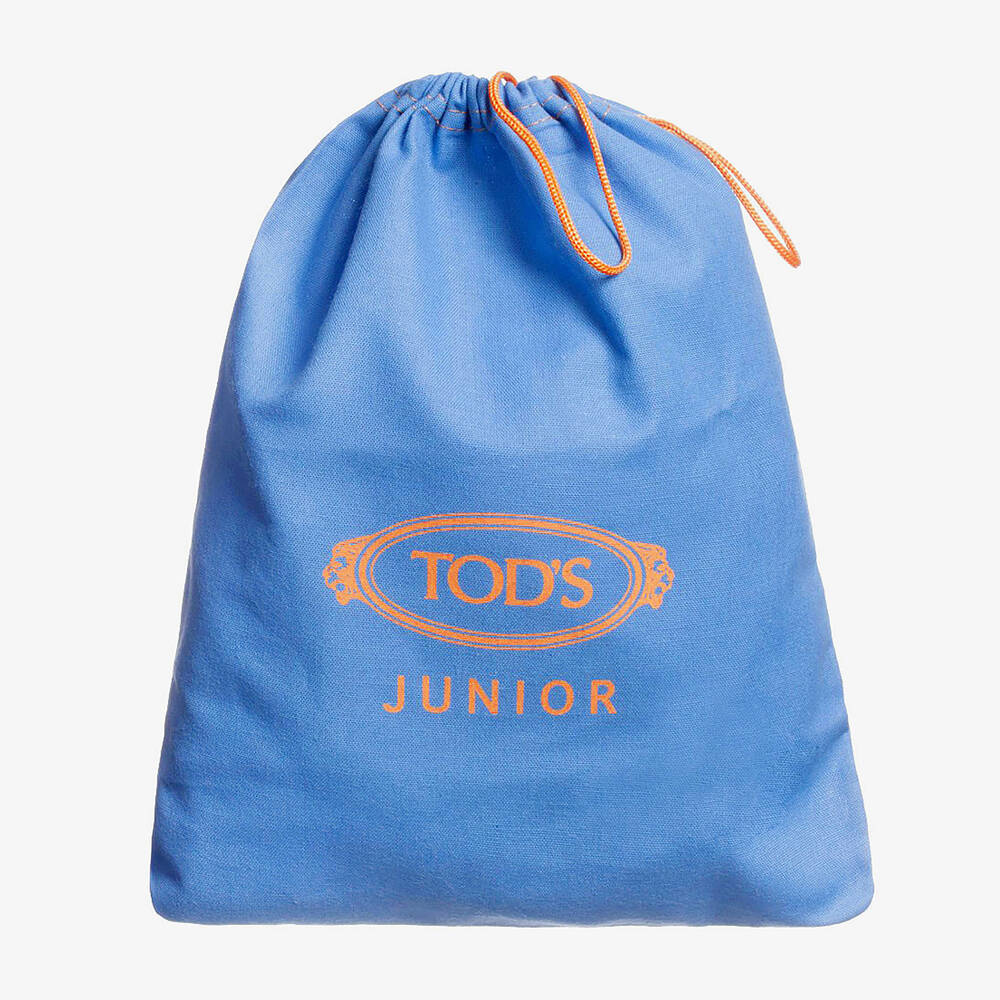 Tod's-حذاء موكاسين جلد لون أبيض للأطفال | Childrensalon Outlet