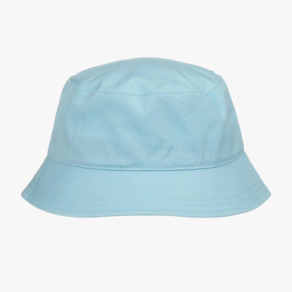 Tommy Hilfiger-Aqua Blue Cotton Bucket Hat  | Childrensalon Outlet