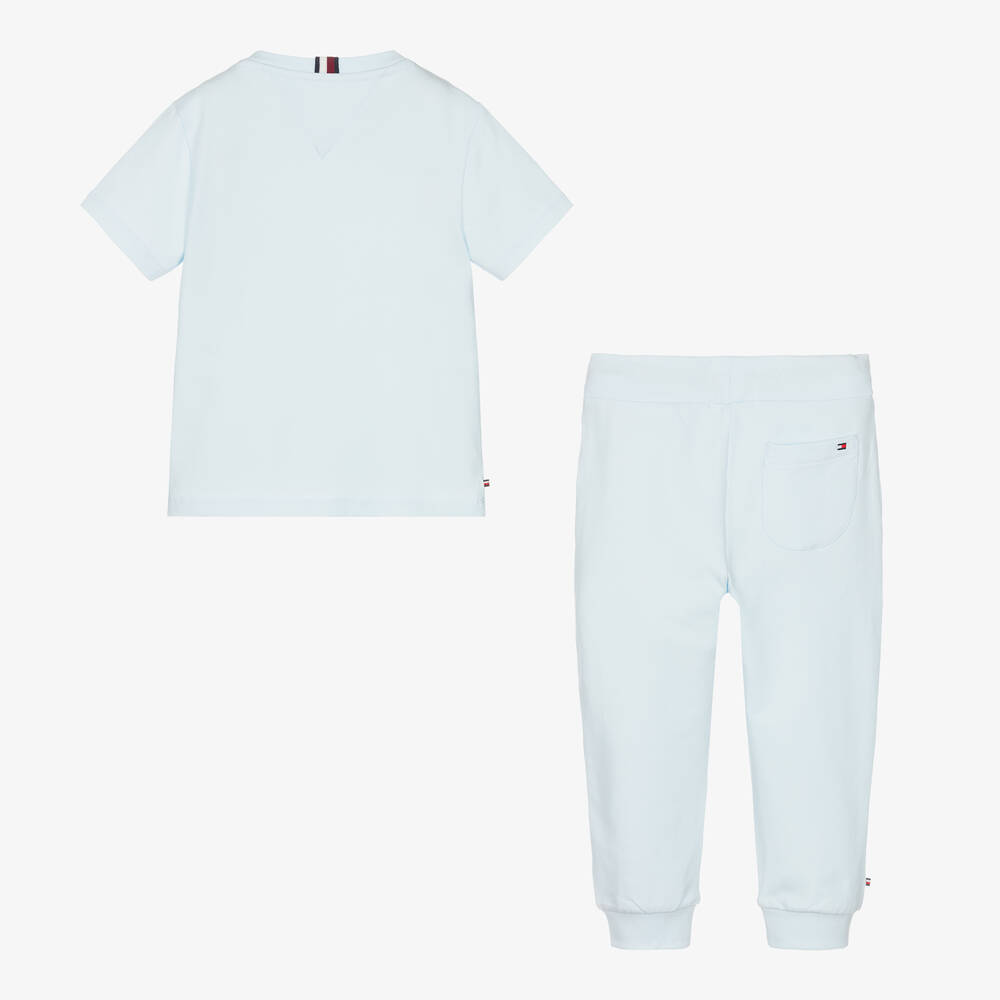 Tommy Hilfiger-Голубой топ и брюки из хлопка | Childrensalon Outlet